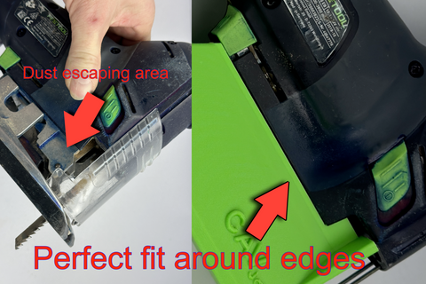 Jigsaw base attachment 40%more dust collection