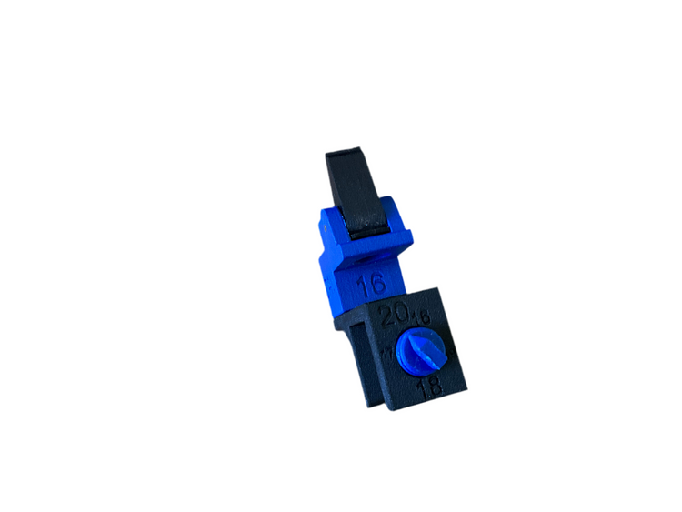 Adjustment scribe fast fix clamp with stepped filler jaw positions from 13mm to 21mm and adjustable carcass jaw from 12mm to 20mm