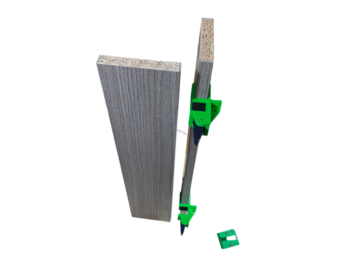 Fast-Fix scribing clamp 18mm (23/32 inch) for kitchen and wardrobe fitters