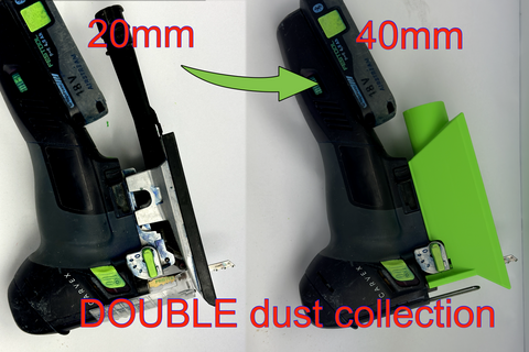 Jigsaw base attachment 40%more dust collection