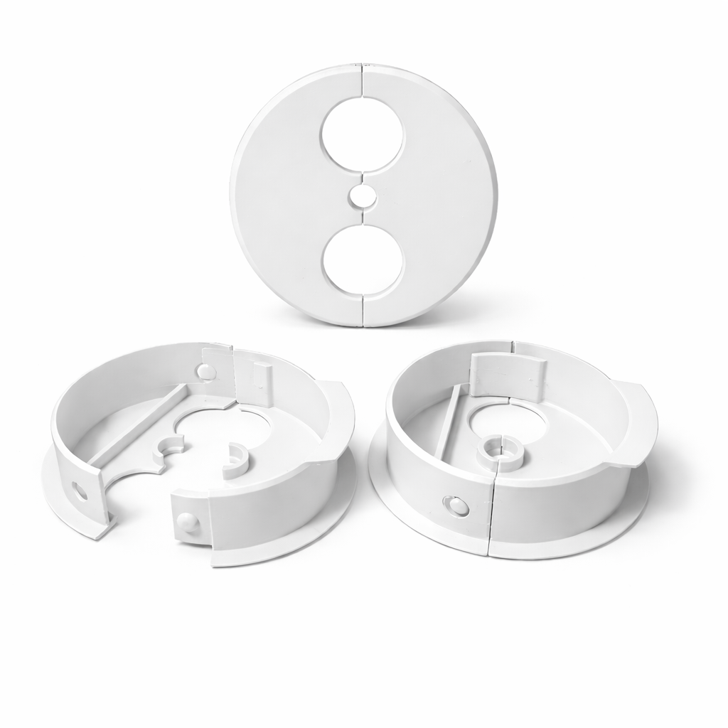 6x Dishwasher Pipe Cover Grommets – White or Light Grey