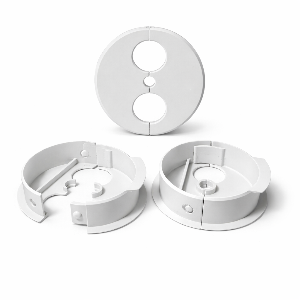 6x Dishwasher Pipe Cover Grommets – White or Light Grey