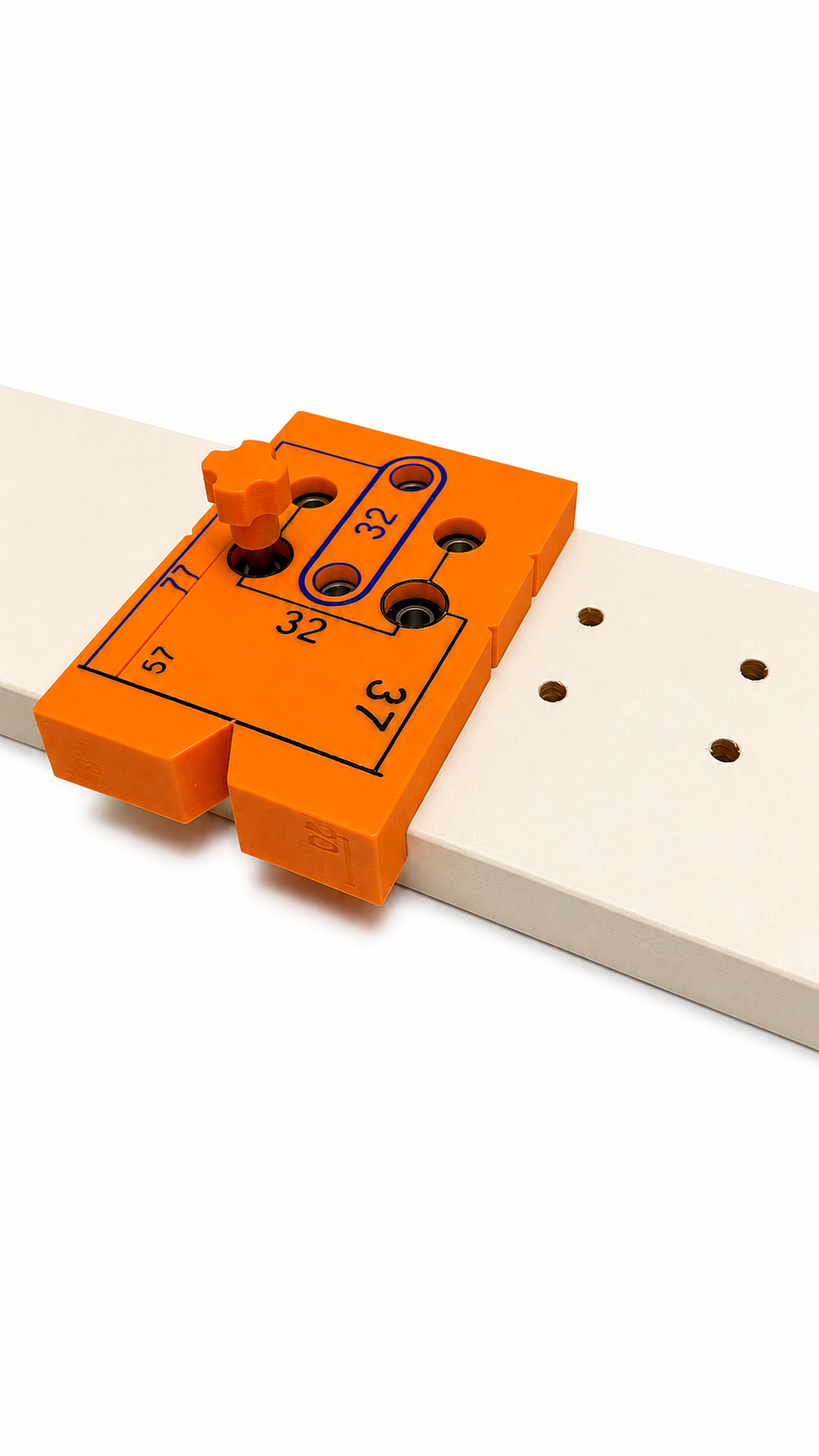 CAV Precision Hinge Plate Mounting Jig with Rotating Bearing Guides