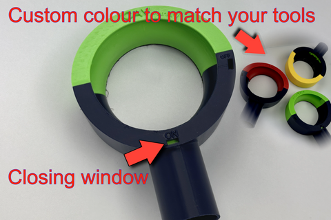Dust collector free hand suction cup