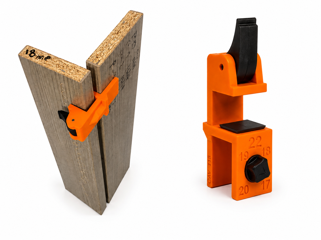 CAV Adjustable Scribe Clamp – 18mm Top Jaw – Set of 3