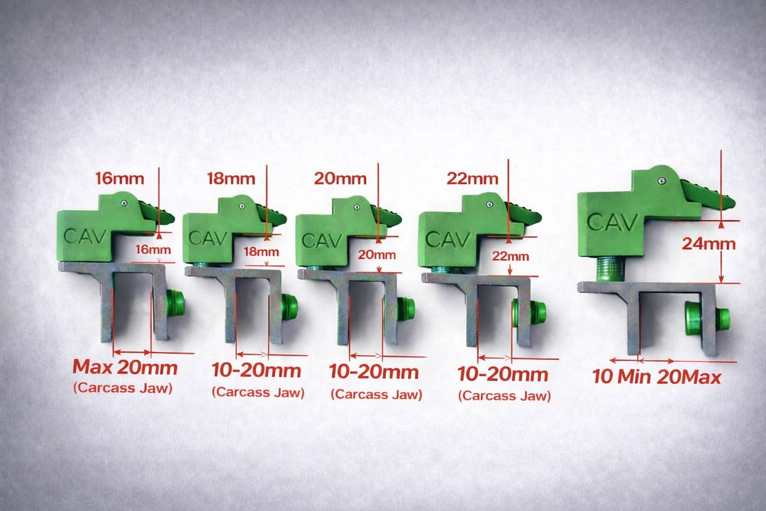 Adjustable scribe jig 16–24mm for kitchen fitters to scribe filler panels accurately