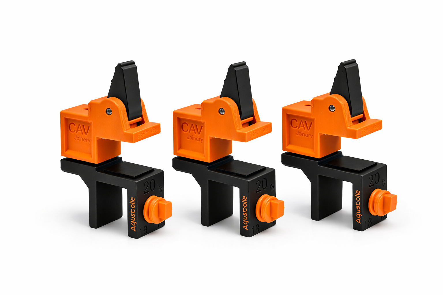 Adjustable scribing jig clamp for kitchen filler panels by CAV Joinery