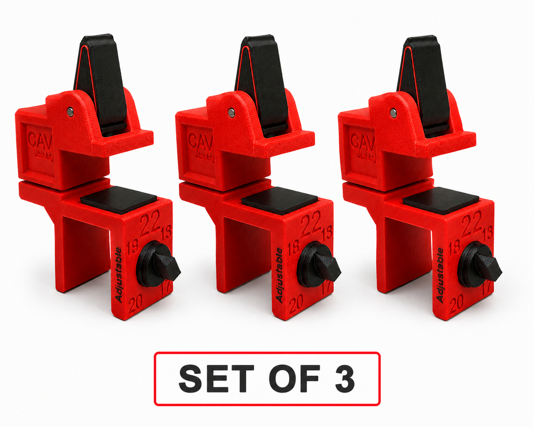 CAV Jig 16–22 Wide Jaw Scribing Clamp – For Thicker Carcass Boards